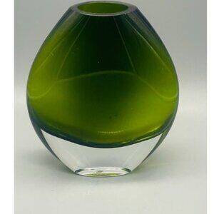 Vintage Rainforest Renewal Art Glass Vase by PartyLite